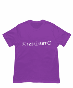 Salsa Counts 123-567 Purple Tshirt Flaunt Passion