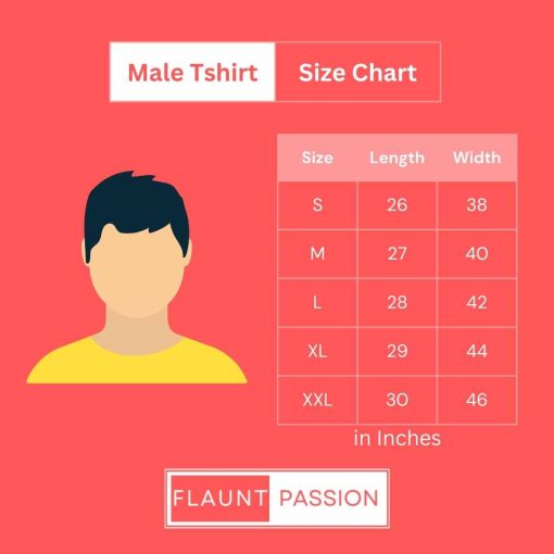 Male Tshirt Size Chart Flauntpassion