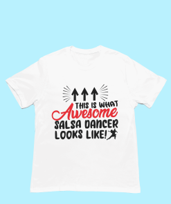 Awesome Salsa Dancer White Tshirt