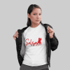 Salsa Dancing Female White Tshirt Flaunt Passion