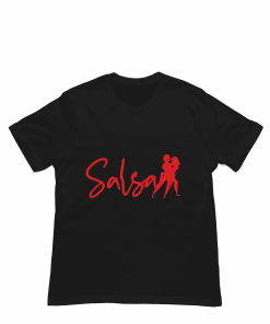 Salsa Dancing Black Tshirt Flaunt Passion