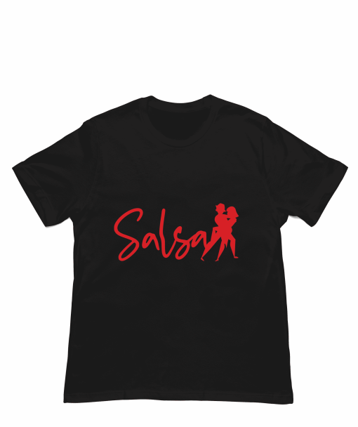 Salsa Dancing Black Tshirt Flaunt Passion