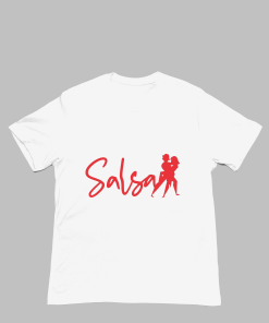 Salsa Dancing White Tshirt Flaunt Passion