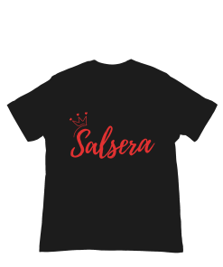 Salsera Female Black Tshirt Flaunt passion