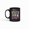 First Drink Coffee then I do salsa Black mug