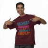 Bachata dancing is my kind of foreplay - Mens Oversized Maroon Tshirt - Flauntpassion