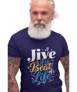 Jive to the beats of life Mens Black Tshirt Flauntpassion