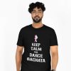 Keep Calm and Dance Bachata Mens Black Tshirt - Flauntpassion