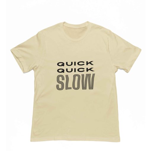 Salsa Quick Quick Slow Beige Colour Tshirt - Flauntpassion