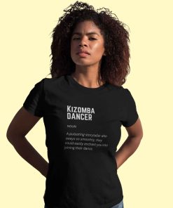 Kizomba Definition Unisex Woman Black Tshirt Flauntpassion