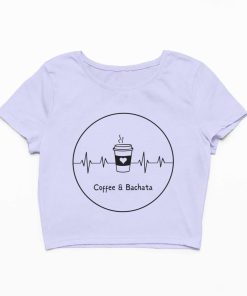 Coffee n Bachata Female Lavender Crop Top Flauntpassion