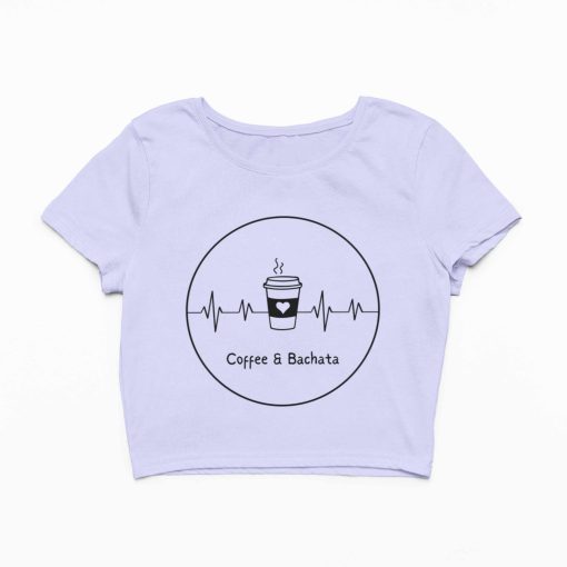 Coffee n Bachata Female Lavender Crop Top Flauntpassion