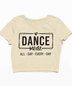 Dance Mode All Day Every Day Beige Crop Top Flauntpassion