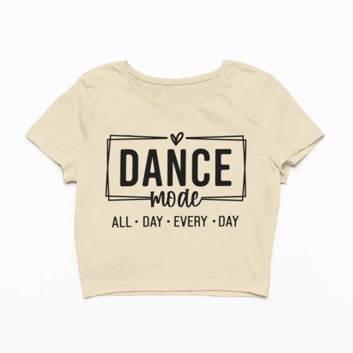 Dance Mode All Day Every Day Beige Crop Top Flauntpassion