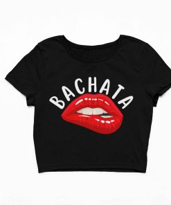 Sensual Bachata Female Black Crop Top Flauntpassion