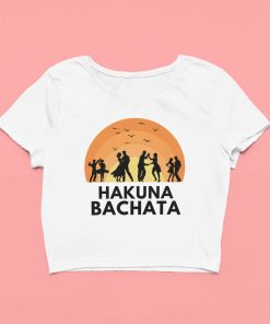 Hakuna Birds Bachata Female White Crop Top