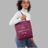 Its bachata time unisex totebag held by female - flauntpassion
