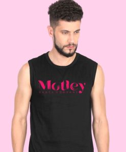 Motley Dance Company Men's Sleeveless Black Tshirt - Front