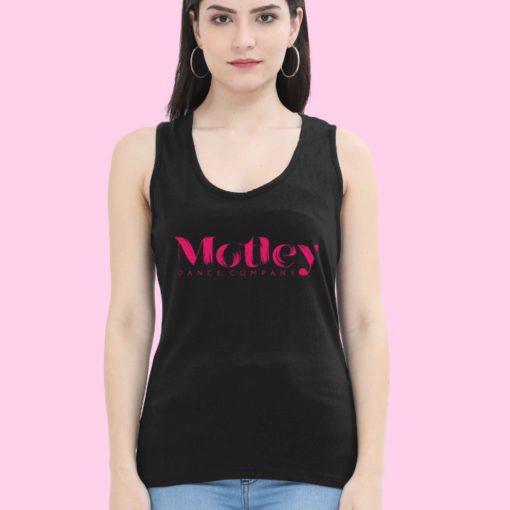 Motley Dance Company Black Tank Top Front