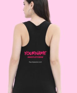 Motley Dance Company Black Tank Top Custom Name back