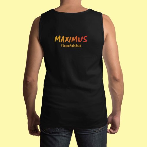 Salsasia unisex sleeveless tshirt back - flauntpassion