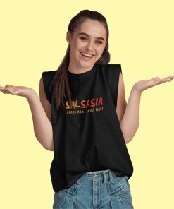 Salsasia unisex sleeveless tshirt front design female