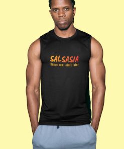 Salsasia unisex sleeveless tshirt front design