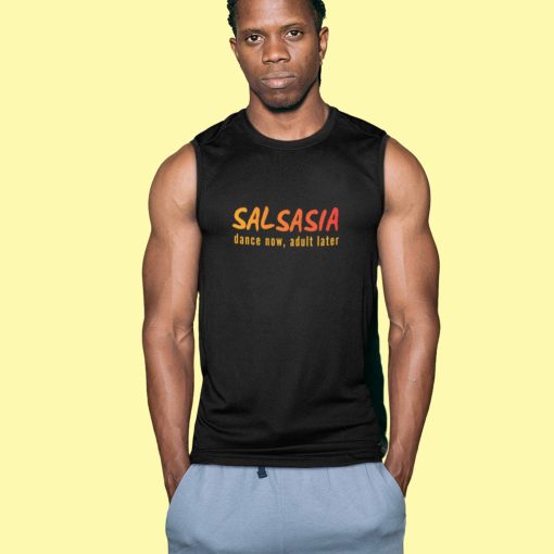 Salsasia unisex sleeveless tshirt front design