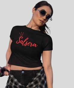 Salsera Black Crop top for Woman