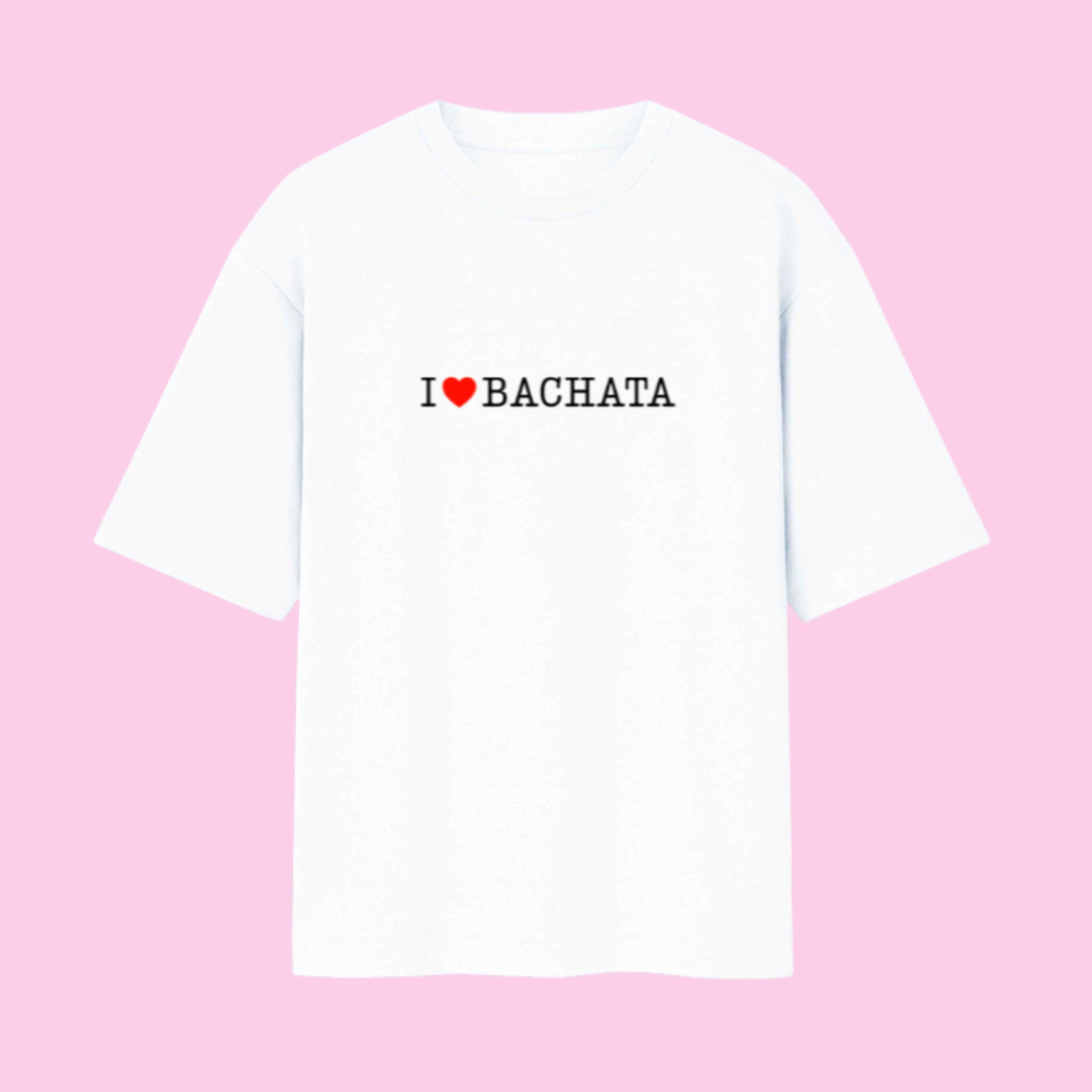 Bachata Jaipur I Love Bachata Unisex Oversized Tshirt - Front