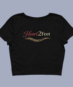 Heart 2 Feet Female Black Crop Top Back