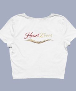Heart 2 Feet Female White Crop Top Back