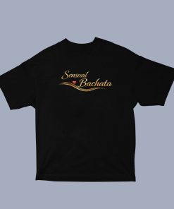 Heart 2 Feet Sensual Bachata Unisex Oversized Black Tshirt