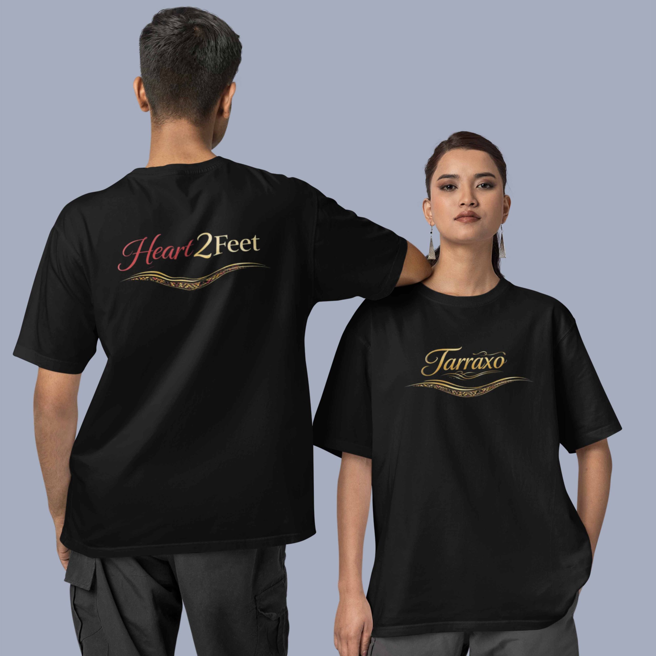 Heart 2 Feet Tarraxo Oversized Unisex Tshirt