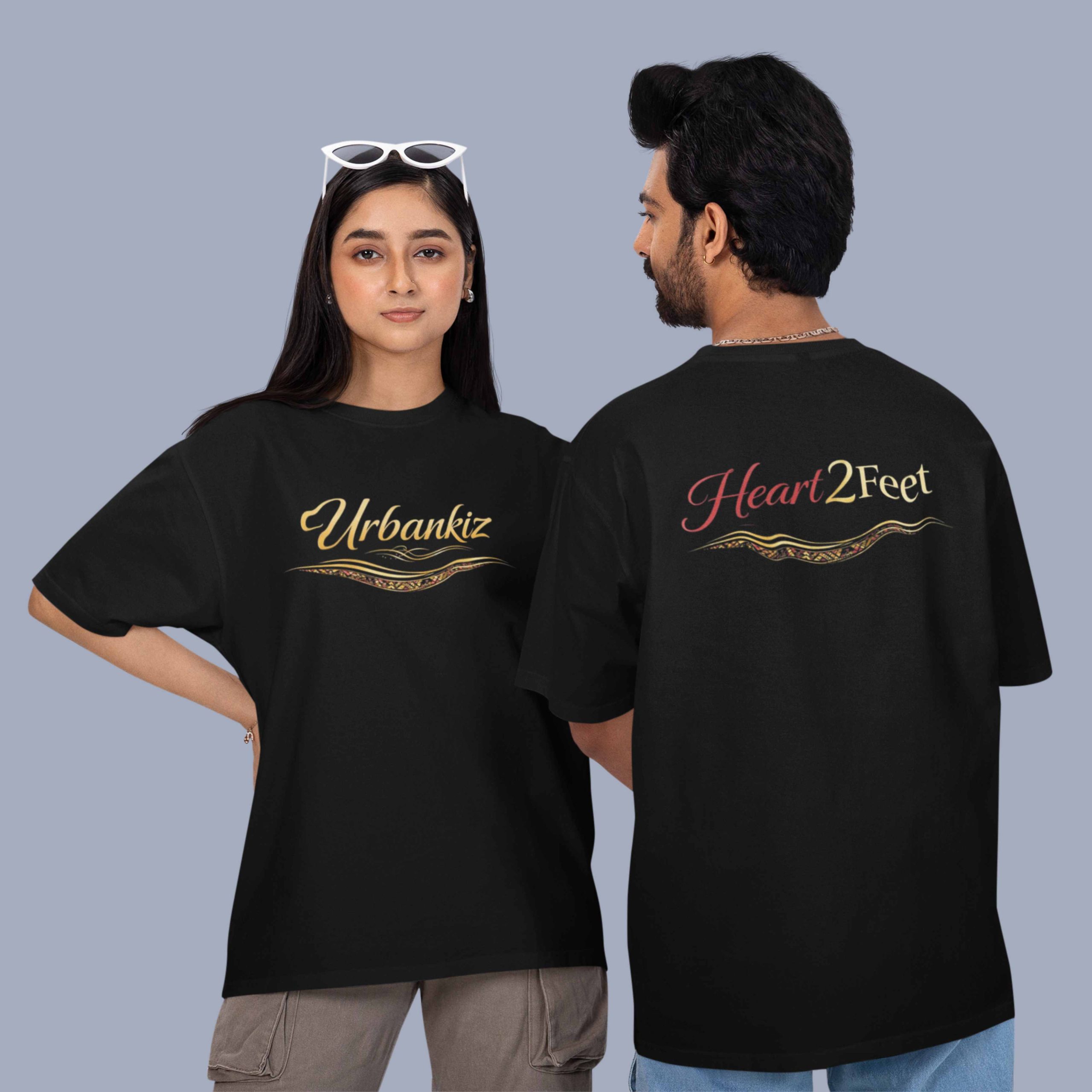 Heart 2 Feet Urbankiz Unisex Oversized Tshirt