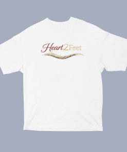 Heart 2 Feet Unisex Oversized White Tshirt Back