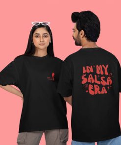 SCBAK In My Salsa Era Unisex Oversized Black Tshirt