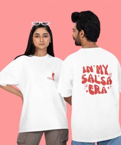 SCBAK In My Salsa Era Unisex Oversized White Tshirt