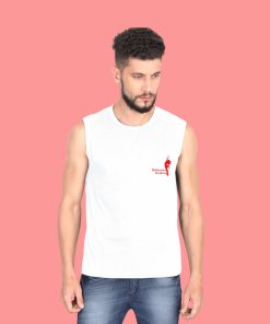 SCBAK In My Salsa Era Unisex Sleeveless White Tshirt