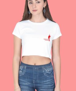 SCBAK In My Salsa Era White Crop Top Front