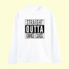 Dance Design Straight Outta Dance Class Unisex Full Sleeve Tshirt - White
