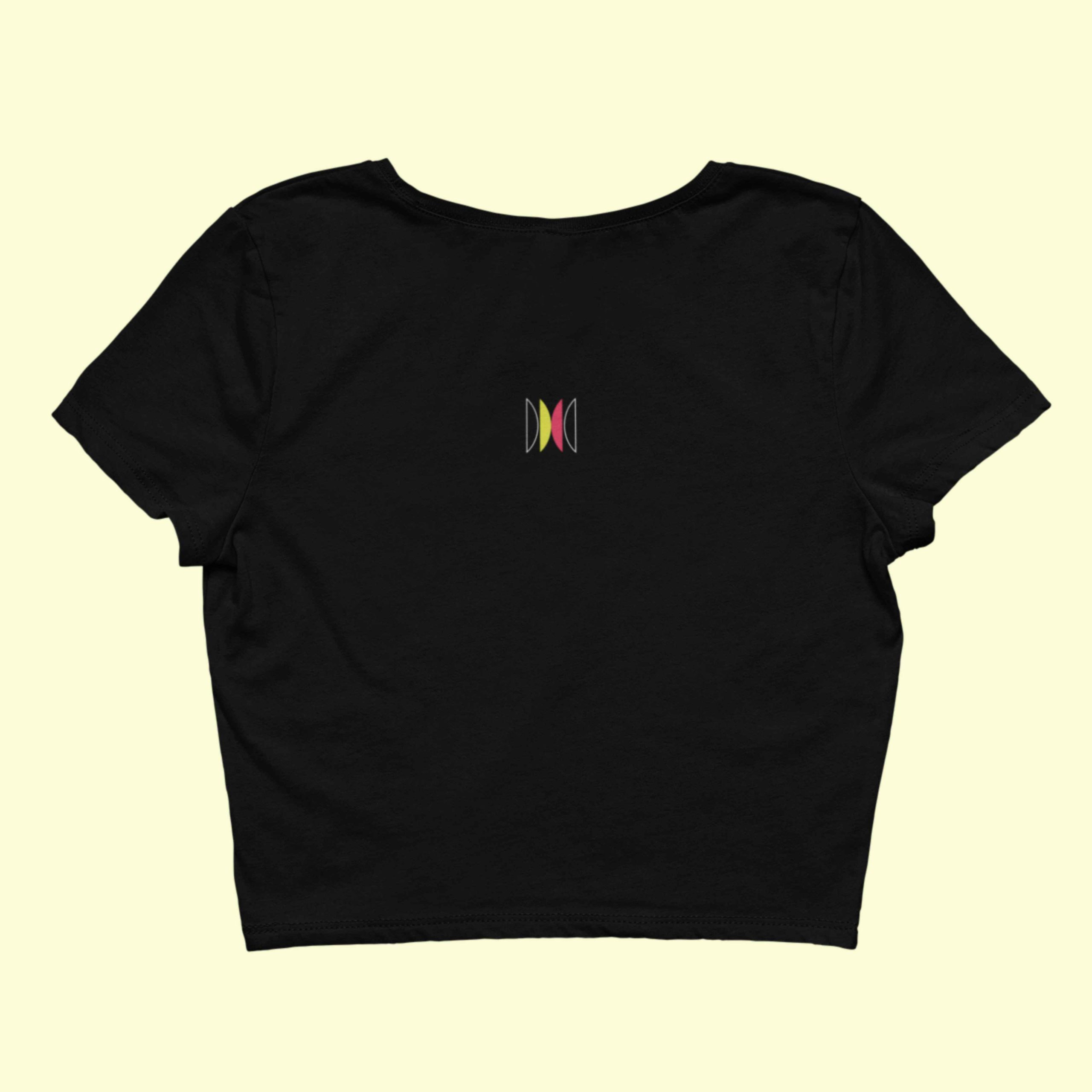 Dance Design Straight Outta Dance Class Female Black Crop Top - Back without Name