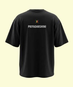 Dance Design Straight Outta Dance Class Unisex Oversized Black Tshirt - Back View - Flaunt Passion India