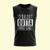Dance Design Straight Outta Dance Class Unisex Sleeveless Black Tshirt - Front View - Flaunt Passion India