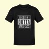 Dance Design Straight Outta Dance Class Unisex Classic Black Tshirt - Back View - Flaunt Passion India