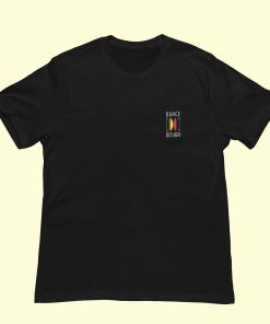 Dance Design Learn Social Dancing Unisex Black Tshirt - Front