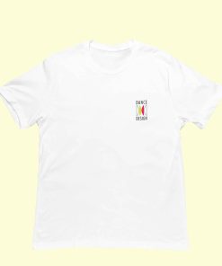 Dance Design Learn Social Dancing Unisex White Tshirt - Front