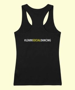 Dance Design Learn Social Dancing Female Black Tanktop - Back