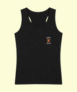 Dance Design Learn Social Dancing Female Black Tanktop - Front