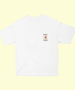 Dance Design Learn Social Dancing Unisex Oversized White Tshirt - Front